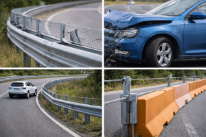 Crash barriers in road safety functions