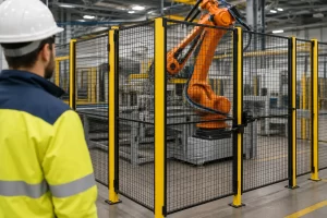Industrial safety inspection in progress