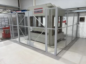Mesh machine enclosure around a press in Daventry